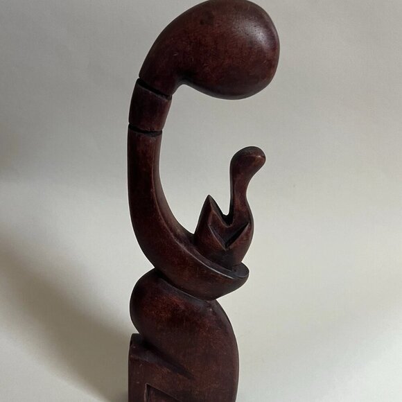 Other - VTG African Heritage Collection Art Wooden Carved 11.5" Mother & Child Sculpture